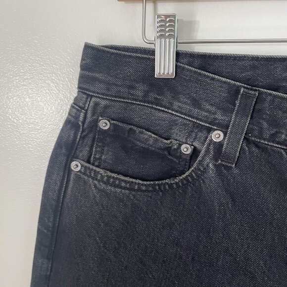 Edwin Jeans Womens 29 Washed Black Simone-Maire Straight USA Button Fly - Picture 4 of 12